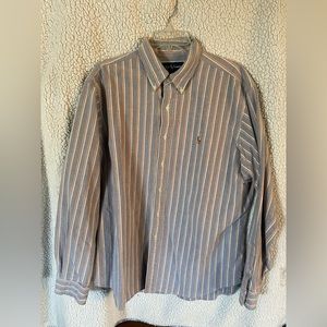 RALPH LAUREN Men’s Button Up Long Sleeve Lg Shirt Classic Fit  Striped